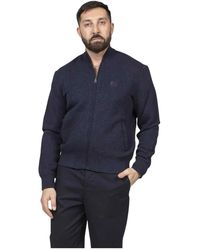 Etro - Jassen ,Blauw ,Bomberjack Met Logo - Lyst