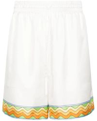 Casablancabrand - Rote afro cubism tennis club shorts - Lyst
