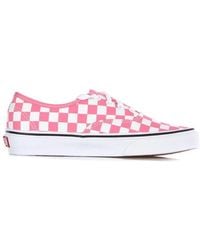 Vans - Schoenen ,Veelkleurig ,Geruite Lage Sneaker Roze Limonade - Lyst