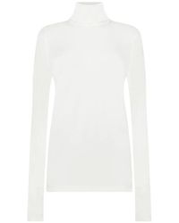 Wolford - Truien & Vesten ,Wit ,Wol Aurora Top Lange Mouw - Lyst