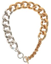 JW Anderson Oversize chain necklace - Grigio