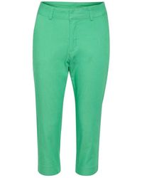 Kaffe - Cropped Trousers - Lyst