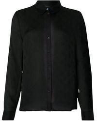 Guess - Zwarte Marthe Blouse - Lyst