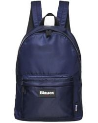 Blauer - Nylon-Rucksack Mit Doppelreißverschluss - Lyst
