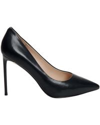 ESTRO - Schwarze leder spitze zehen high heels er00110048 - Lyst