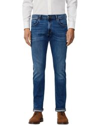Hackett - Jeans ,Blauw ,Denim Classic Fit Vintage Wash Denim Broek - Lyst