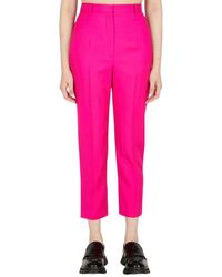 McQueen - Cropped Trousers - Lyst