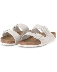 Birkenstock - Schoenen ,Grijs ,Leer Arizona - Lyst