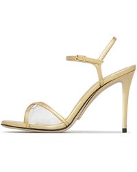 Loriblu - Schoenen ,Geel ,Leer Sandalen Met Hoge Hak - Lyst