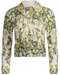 Alice + Olivia - Carson Cardigan Met Print - Lyst
