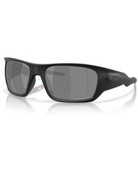 Oakley - Accessoires ,Zwart ,Moderne Rechthoekige Zonnebril Met Gepolariseerde Lenzen - Lyst