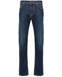 Jacob Cohen - Slim-fit blended cotton jeans - Lyst