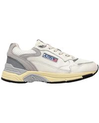 Autry - Schoenen ,Veelkleurig ,Katoen Witte Hyperway Sneakers Met Action Cush Technologie - Lyst