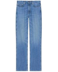 Givenchy - Blauwe Katoenen Broek Stijlvolle Pasvorm - Lyst