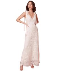 LoveShackFancy - Lora Maxi-Jurk Van Kant - Lyst