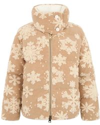 Herno - Jassen ,Polyester Snowflake Jacquard Gewatteerd Jasje - Lyst
