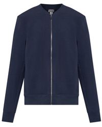 Hanro - Hoodies & Sweatvesten ,Blauw ,Katoen Katoenen Sweatshirt Met Zakken - Lyst