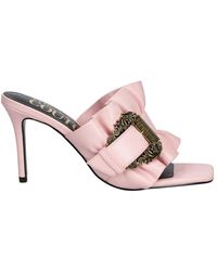 Versace Jeans Couture - Barock Schnalle High Heel Sandalen - Lyst
