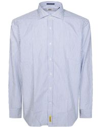 B.D. Baggies - Overhemden ,Blauw ,Camicia Francese Riga Micro - Lyst