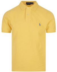 Ralph Lauren - Gelbes slim fit polo shirt - Lyst