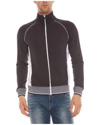 Armani Jeans - Hoodies & Sweatvesten ,Blauw ,Katoen Capuchontrui - Lyst