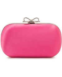 Self-Portrait - Satin Clutch Bag - Lyst