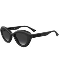 Moschino - Stilvolle sonnenbrille,stilvolle sonnenbrille mit uv-schutz,black/dark grey shaded sunglasses,sunglasses - Lyst