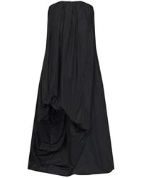 Jil Sander - Kleedjes ,Zwart ,Polyester Jurken - Lyst