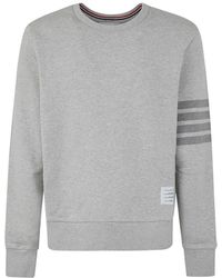 Thom Browne - Klassischer loopback sweatshirt mit 4 bar streifen - Lyst