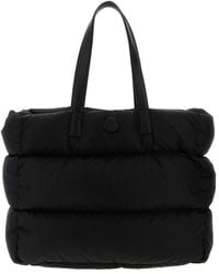 Moncler - Schwarze Caradoc Gepolsterte Tote Tasche - Lyst