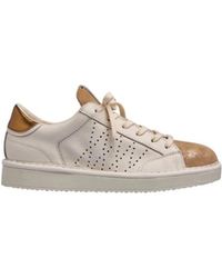 Pànchic - Witte Veterschoenen Met Lurex Detail - Lyst