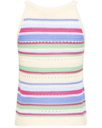 Ichi - Tops ,Veelkleurig ,Gehaakt Tanktop - Lyst