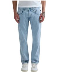 Replay - Jeans ,Blauw ,Katoen Anbass Hyperflex Straight Jeans - Lyst