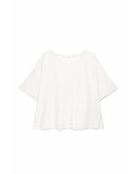Maliparmi - Overhemden ,Wit ,Vloeiend Crêpe Shirt - Lyst