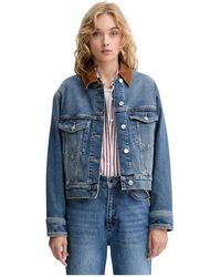 Marc O' Polo - Corduroy-Kraag Denim Jacket - Lyst