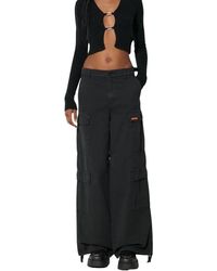 Heron Preston - Broeken ,Zwart ,Katoen Vintage Wash Canvas Cargo Broek - Lyst