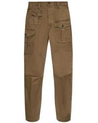 DSquared² - Broeken ,Groen ,Katoen Cargo Pants - Lyst