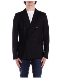 John Richmond - Jassen ,Zwart ,Polyester Button-Up Jacket - Lyst