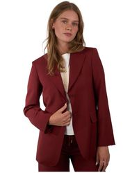 Max Mara - Jassen ,Rood ,Wol Lange Blazer - Lyst