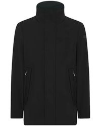 Rrd - Zwarte Winterjas Met Verfijnd Design - Lyst