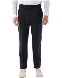 Tagliatore - Pantaloni in lana con zip nascosta - Lyst