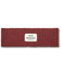 Mads Nørgaard - Accessoires ,Bruin ,Wol Gebreide Hoofdband Aschley Tosca Winery - Lyst