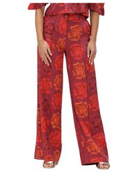 Harper & Yve - Broeken ,Rood ,Polyester Holly-Pa 100 - Lyst