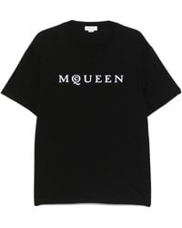 McQueen - T-Shirt Met Logo - Lyst