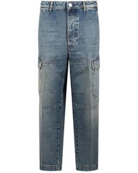 Nine:inthe:morning - Cargo jeans regular fit baumwolle denim - Lyst