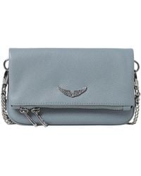 Zadig & Voltaire - Blau Crossbody Schultertasche Mit Kette - Lyst