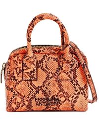 Essentiel Antwerp - Schultertasche aus kunstschlangenleder mit reißverschluss - Lyst