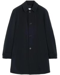 Aspesi - Jassen ,Zwart ,Polyester Technische Stoffen Jas - Lyst