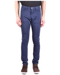 Armani Jeans - Blauwe Jeans Met Rits En Zakken - Lyst