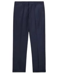 Fay - Broeken ,Blauw ,Capri Classico Wide Broeken - Lyst
